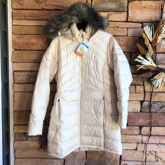 Columbia Stepstone Pass Cream Long Coat 
